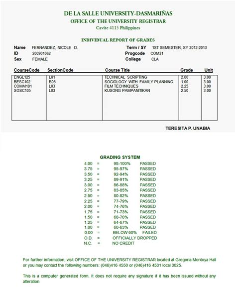 dlsud grading system|portal.dlsud.edu.ph.